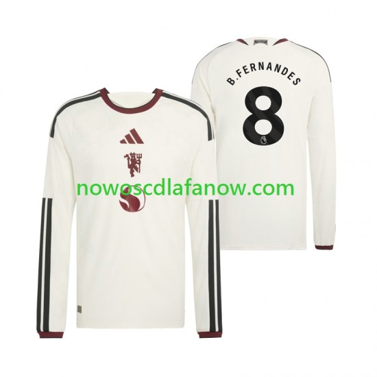 Koszulka Manchester United Bruno Fernandes 8 Męska Trzeci Komplet 2026-2027 Długie Rękawy