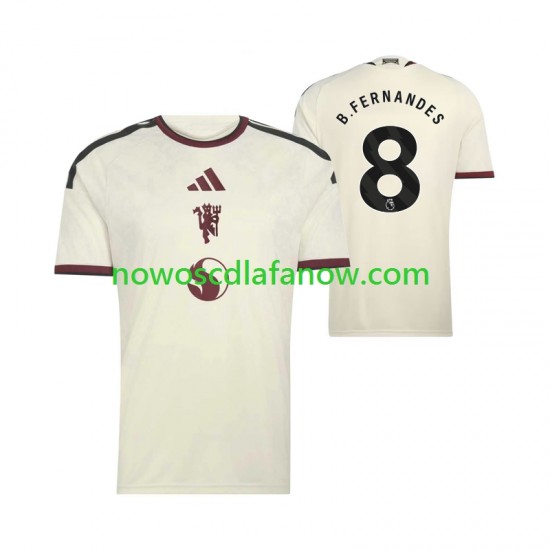 Koszulka Manchester United Bruno Fernandes 8 Męska Trzeci Komplet 2026-2027 Krótkie Rękawy