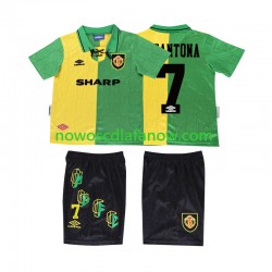 Koszulka Manchester United CANTONA 7 1992 Retro Dziecięca Trzeci Komplet 1994 Krótkie Rękawy