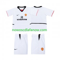 Koszulka Manchester United 2003 Dziecięca Wyjazdowy Komplet 2002 Krótkie Rękawy