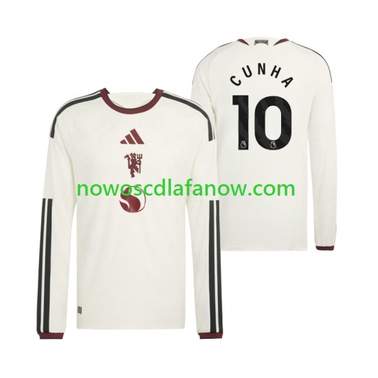 Koszulka Manchester United Matheus Cunha 10 Męska Trzeci Komplet 2026-2027 Długie Rękawy