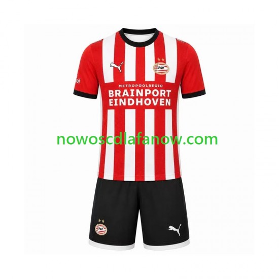 Koszulka PSV Eindhoven Dziecięca Domowy Komplet 2026-2027 Krótkie Rękawy