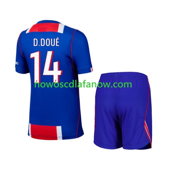 Koszulka Paris Saint-Germain Desire Doue 14 Dziecięca Domowy Komplet 2026-2027 Krótkie Rękawy