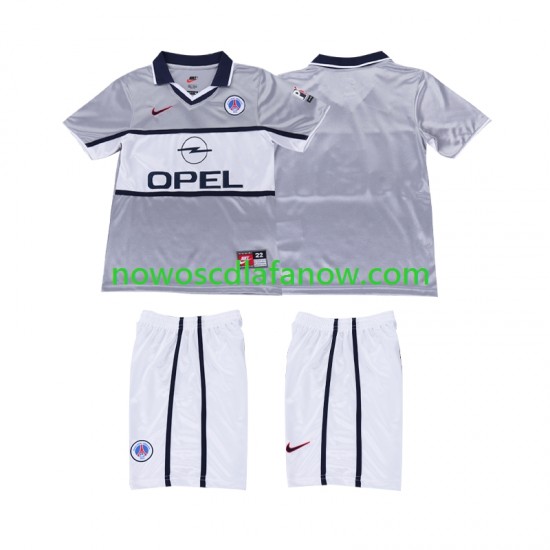 Koszulka Paris Saint-Germain 2000 2001 Retro Dziecięca Wyjazdowy Komplet Krótkie Rękawy
