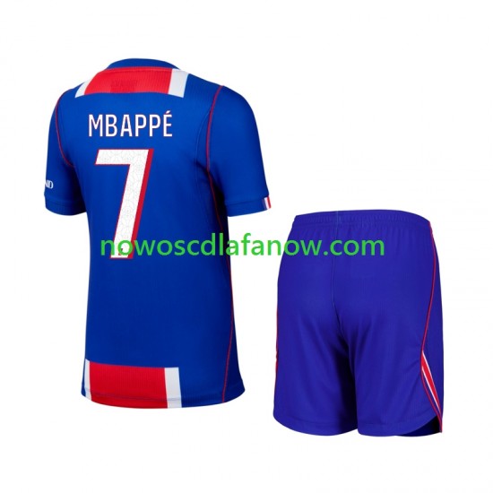 Koszulka Paris Saint-Germain Mbappé Kylian 7 Dziecięca Domowy Komplet 2026-2027 Krótkie Rękawy