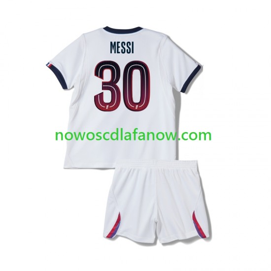 Koszulka Paris Saint-Germain Lionel Messi 30 Dziecięca Wyjazdowy Komplet 2026-2027 Krótkie Rękawy