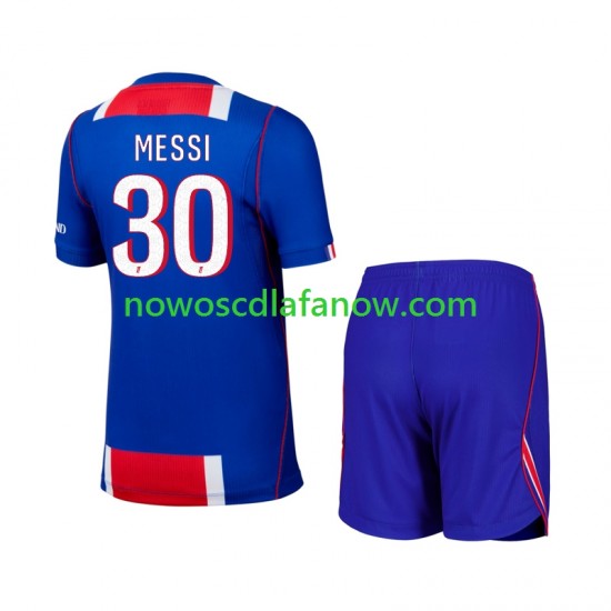 Koszulka Paris Saint-Germain Lionel Messi 30 Dziecięca Domowy Komplet 2026-2027 Krótkie Rękawy