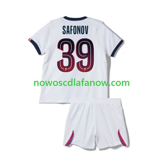 Koszulka Paris Saint-Germain Matvey Safonov 39 Dziecięca Wyjazdowy Komplet 2026-2027 Krótkie Rękawy