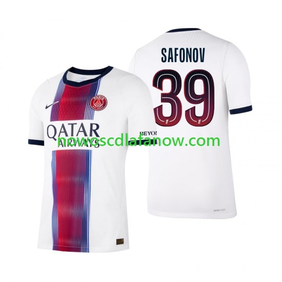 Koszulka Paris Saint-Germain Matvey Safonov 39 Męska Wyjazdowy Komplet 2026-2027 Krótkie Rękawy