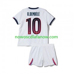 Koszulka Paris Saint-Germain Ousmane Dembele 10 Dziecięca Wyjazdowy Komplet 2026-2027 Krótkie Rękawy