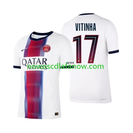 Koszulka Paris Saint-Germain Vitinha 17 Męska Wyjazdowy Komplet 2026-2027 Krótkie Rękawy