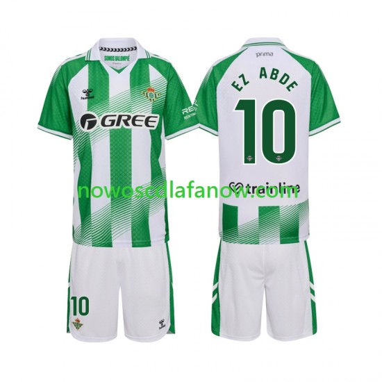Koszulka Real Betis Ez Abde 10 Dziecięca Domowy Komplet 2026-2027 Krótkie Rękawy