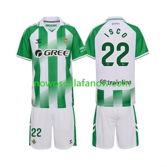 Koszulka Real Betis Isco 22 Dziecięca Domowy Komplet 2026-2027 Krótkie Rękawy