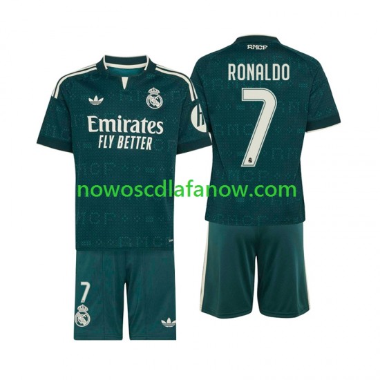 Koszulka Real Madryt Cristiano Ronaldo 7 Dziecięca Wyjazdowy Komplet 2026-2027 Krótkie Rękawy