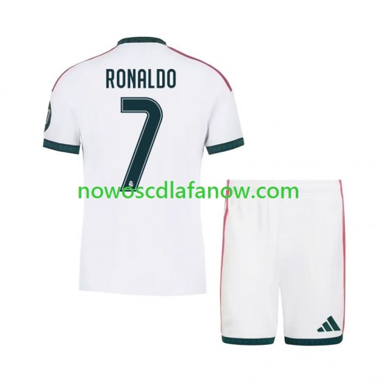 Koszulka Real Madryt Cristiano Ronaldo 7 Dziecięca Domowy Komplet 2026-2027 Krótkie Rękawy