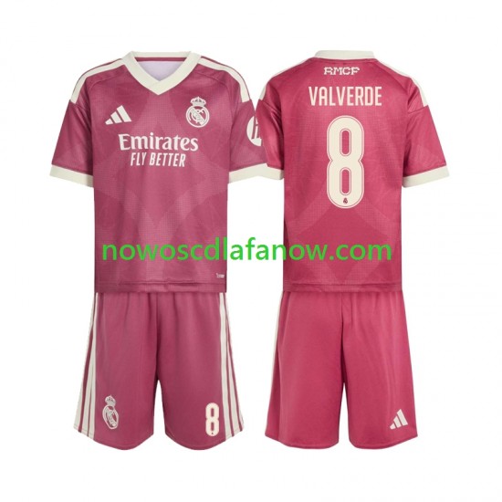 Koszulka Real Madryt Federico Valverde 8 Dziecięca Trzeci Komplet 2026-2027 Krótkie Rękawy