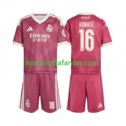 Koszulka Real Madryt Ibrahima Konate 16 Dziecięca Trzeci Komplet 2026-2027 Krótkie Rękawy