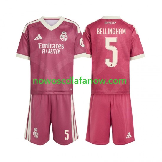 Koszulka Real Madryt Jude Bellingham 5 Dziecięca Trzeci Komplet 2026-2027 Krótkie Rękawy