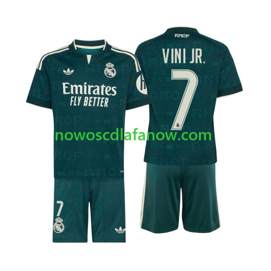 Koszulka Real Madryt Vinicius Junior 7 Dziecięca Wyjazdowy Komplet 2026-2027 Krótkie Rękawy