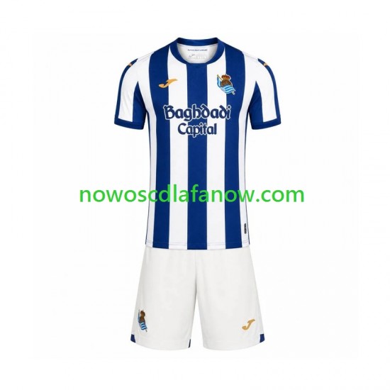 Koszulka Real Sociedad Dziecięca Domowy Komplet 2026-2027 Krótkie Rękawy