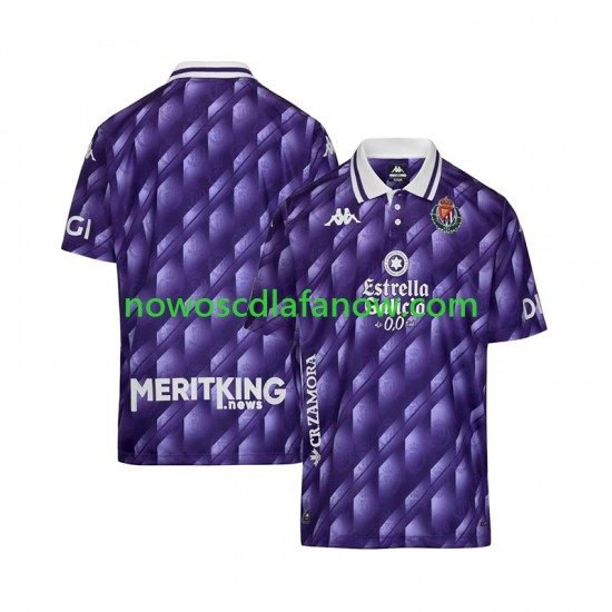 Koszulka Real Valladolid Retro Męska Domowy Komplet 2025-2026 Krótkie Rękawy