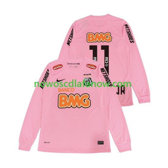 Koszulka Santos Neymar JR 11 2012 2013 Retro Męska Czwarty Komplet Długie Rękawy