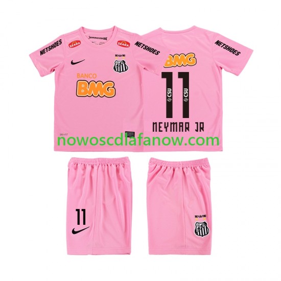 Koszulka Santos Neymar JR 11 2012 2013 Retro Dziecięca Czwarty Komplet Krótkie Rękawy