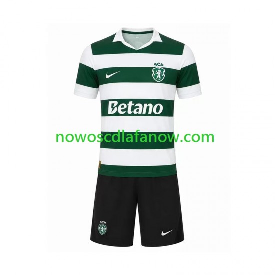 Koszulka Sporting CP Dziecięca Domowy Komplet 2026-2027 Krótkie Rękawy