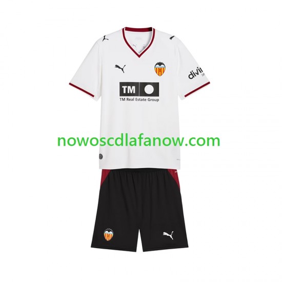 Koszulka Valencia CF Dziecięca Domowy Komplet 2026-2027 Krótkie Rękawy