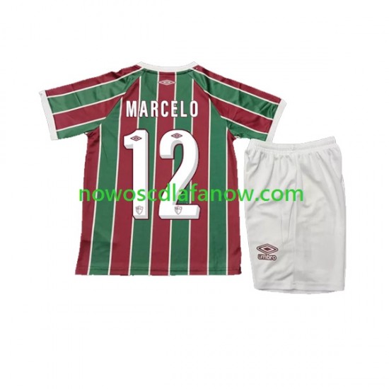 Koszulka Fluminense Marcelo 12 Dziecięca Domowy Komplet 2023-2024 Krótkie Rękawy