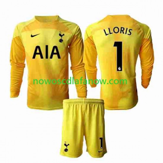 Koszulka Tottenham Hotspur Hugo Lloris 1 Bramkarskie Dziecięca Domowy Komplet 2022-2023 Długie Rękawy