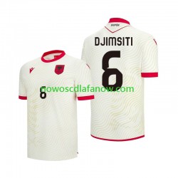 Koszulka Reprezentacja Albanii Berat Djimsiti 6 Męska Wyjazdowy Komplet World Cup 2026 Krótkie Rękawy