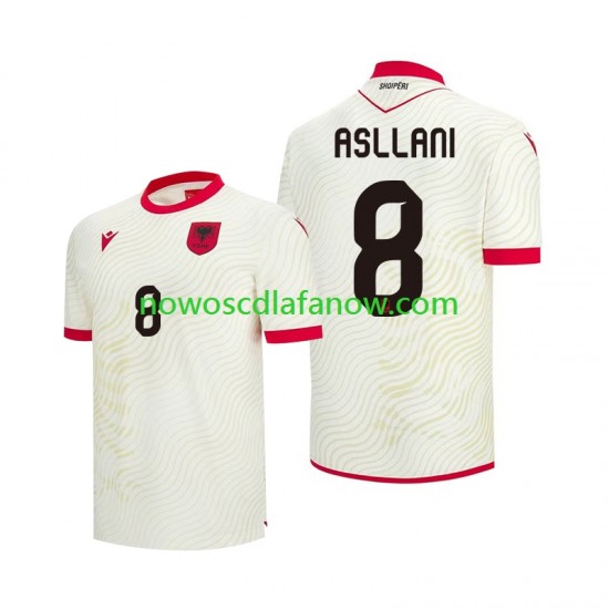 Koszulka Reprezentacja Albanii Kristjan Asllani 8 Męska Wyjazdowy Komplet World Cup 2026 Krótkie Rękawy