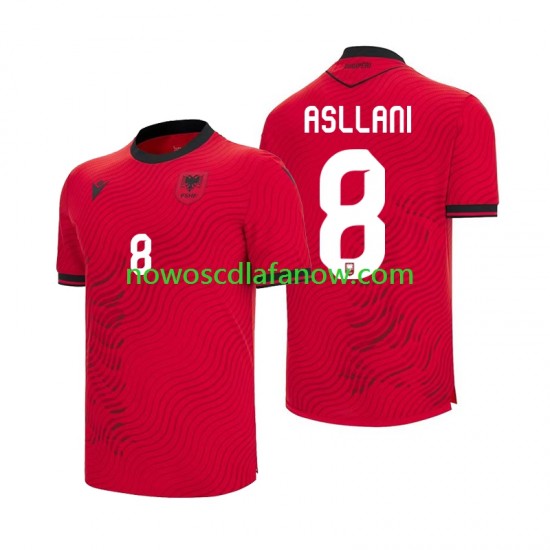 Koszulka Reprezentacja Albanii Kristjan Asllani 8 Męska Domowy Komplet World Cup 2026 Krótkie Rękawy