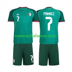 Koszulka Reprezentacja Algierii Riyad Mahrez 7 Dziecięca Wyjazdowy Komplet 2026 Krótkie Rękawy