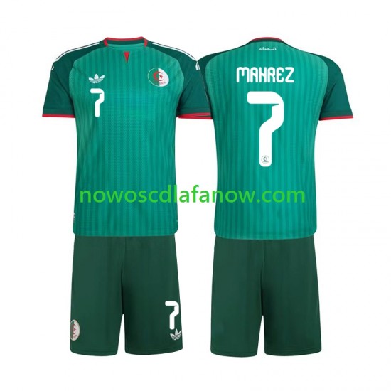 Koszulka Reprezentacja Algierii Riyad Mahrez 7 Dziecięca Wyjazdowy Komplet 2026 Krótkie Rękawy