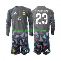 Koszulka Reprezentacja Argentyny Emiliano Martinez 23 Bramkarskie Dziecięca Domowy Komplet World Cup 2026 Długie Rękawy
