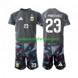 Koszulka Reprezentacja Argentyny Emiliano Martinez 23 Bramkarskie Dziecięca Domowy Komplet World Cup 2026 Krótkie Rękawy