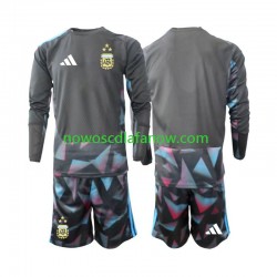 Koszulka Reprezentacja Argentyny Bramkarskie Dziecięca Domowy Komplet World Cup 2026 Długie Rękawy
