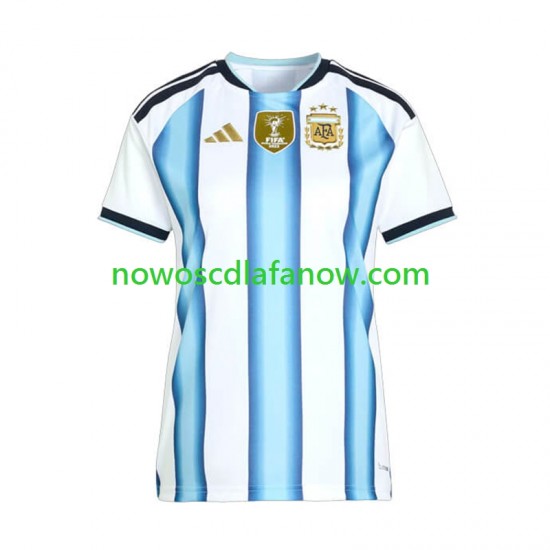 Koszulka Reprezentacja Argentyny Damska Domowy Komplet World Cup 2026 Krótkie Rękawy