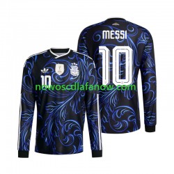 Koszulka Reprezentacja Argentyny Lionel Messi 10 Męska Wyjazdowy Komplet World Cup 2026 Długie Rękawy