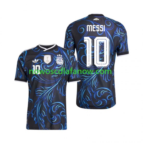 Koszulka Reprezentacja Argentyny Lionel Messi 10 Męska Wyjazdowy Komplet World Cup 2026 Krótkie Rękawy
