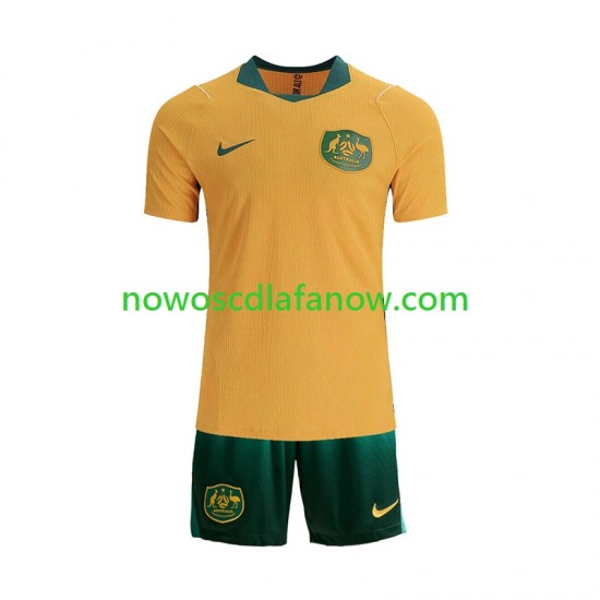 Koszulka Reprezentacja Australii Dziecięca Domowy Komplet World Cup 2026 Krótkie Rękawy