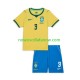 Koszulka Reprezentacja Brazylii Matheus Cunha 9 Chidlren Domowy Komplet World Cup 2026 Krótkie Rękawy
