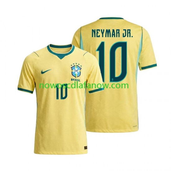 Koszulka Reprezentacja Brazylii Neymar JR 10 Męska Domowy Komplet World Cup 2026 Krótkie Rękawy