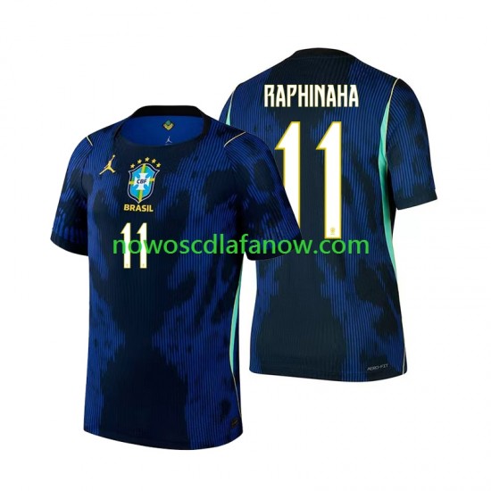 Koszulka Reprezentacja Brazylii Raphinha 11 Męska Wyjazdowy Komplet World Cup 2026 Krótkie Rękawy