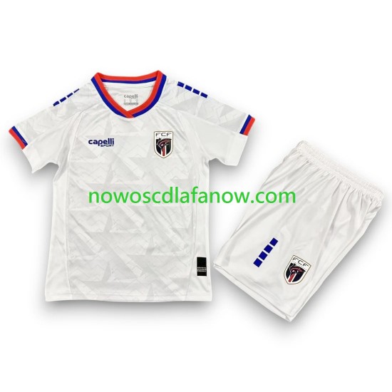 Koszulka Cape Verde Dziecięca Wyjazdowy Komplet World Cup 2026 Krótkie Rękawy
