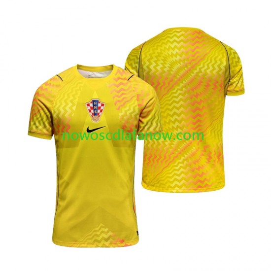 Koszulka Reprezentacja Chorwacji Bramkarskie Męska Domowy Komplet World Cup 2026 Krótkie Rękawy