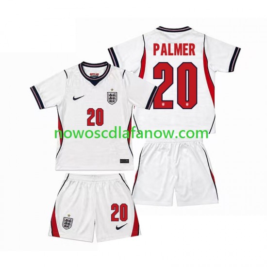 Koszulka Reprezentacja Anglii Cole Palmer 20 Dziecięca Domowy Komplet World Cup 2026 Krótkie Rękawy