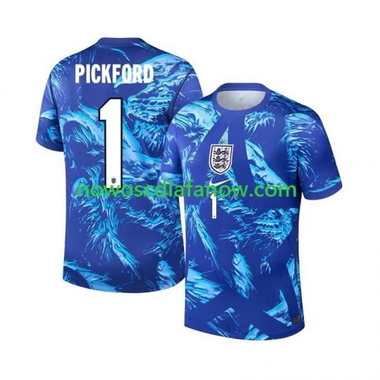 Koszulka Reprezentacja Anglii Jordan Pickford 1 Bramkarskie Męska Trzeci Komplet World Cup 2026 Krótkie Rękawy